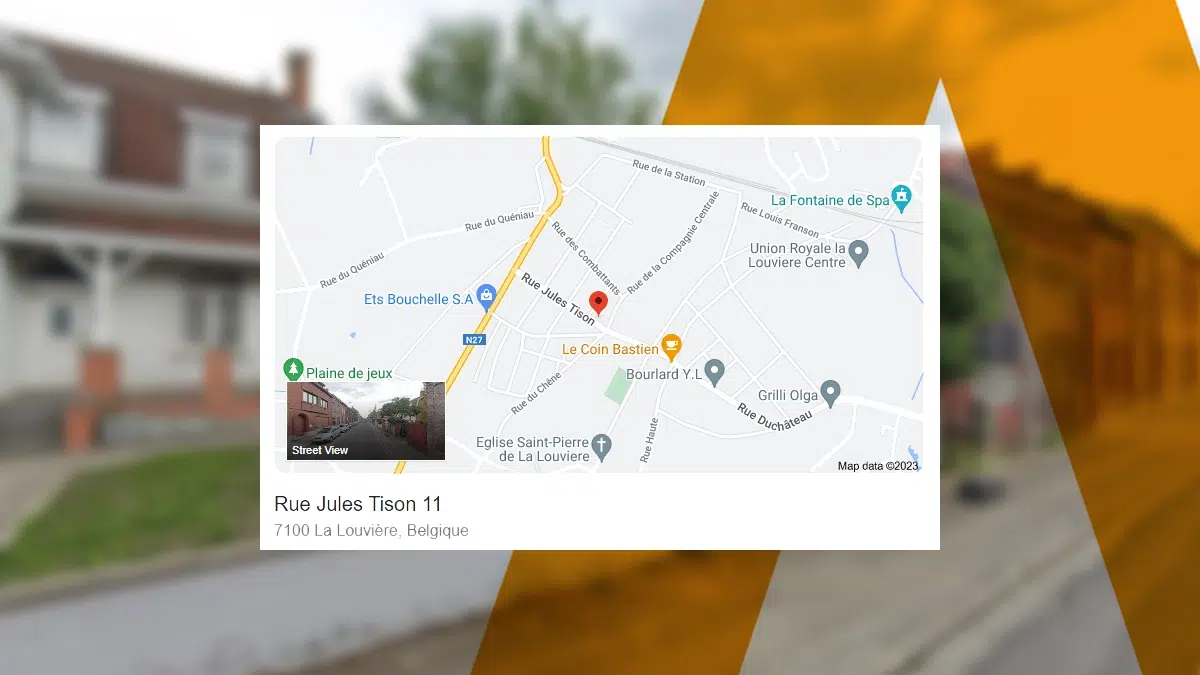 Plan de localisation d'un terrain où Lombati construit 3 maisons en gros